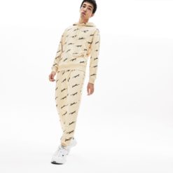 Спортивные штаны Lacoste L!VE, цвет бежевый для мужчин