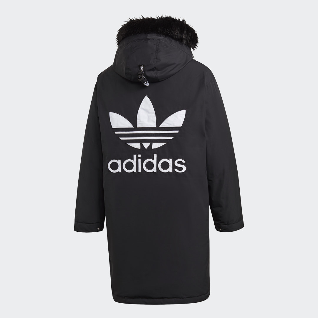 Парка-пуховик с капюшоном adidas Originals Парка-пуховик с капюшоном adidas Originals