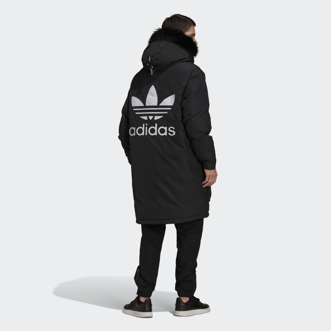Парка-пуховик с капюшоном adidas Originals Парка-пуховик с капюшоном adidas Originals