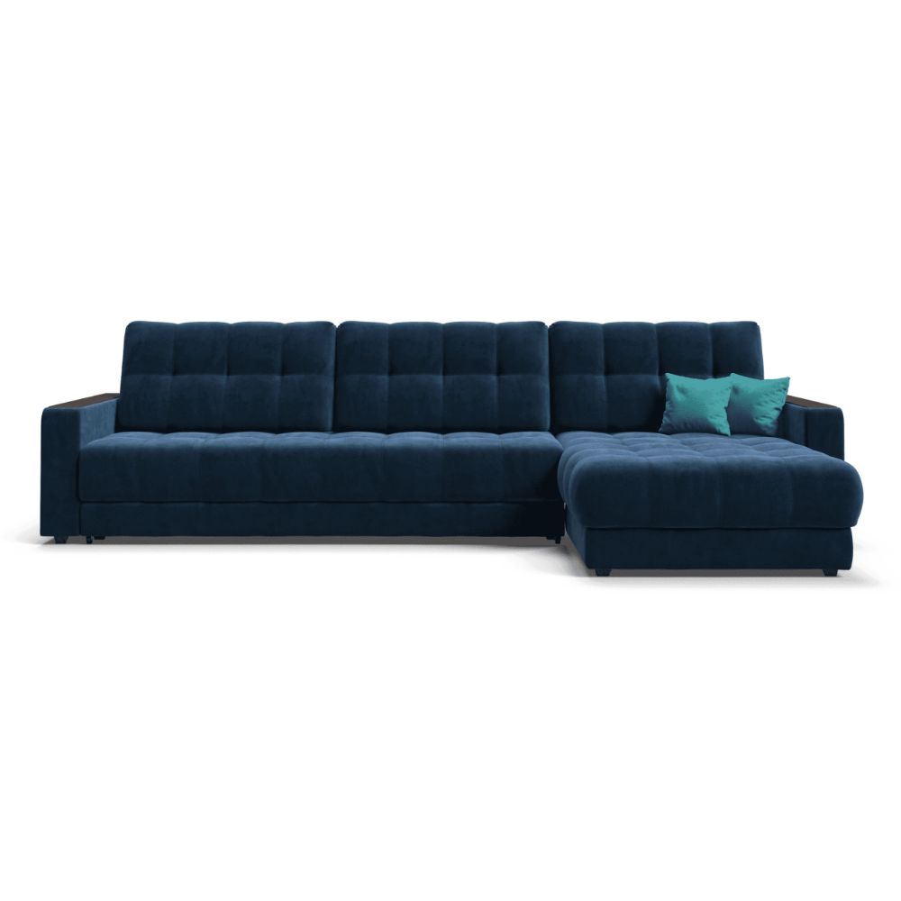 Купить Угловой диван BOSS MAX велюр Monolit индиго Много Мебели недорого вМоскве Распродажа(скидка 45 %).