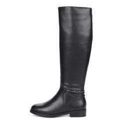 Черные сапоги из кожи женские Respect Respect