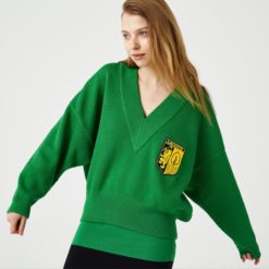 Свитер Lacoste , цвет зеленый, для женщин
