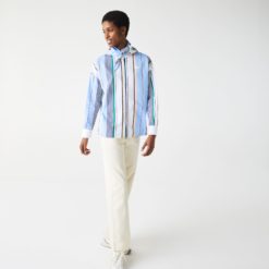 Рубашка Lacoste , цвет разноцветный, для женщин Рубашка Lacoste , цвет разноцветный, для женщин