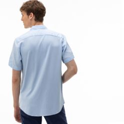 Рубашка Lacoste , цвет голубой, для мужчин