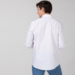 Рубашка Lacoste , цвет белый, для мужчин
