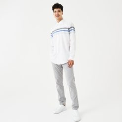 Рубашка Lacoste , цвет белый, для мужчин