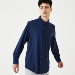 Рубашка Lacoste , цвет синий, для мужчин