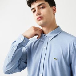 Рубашка Lacoste , цвет голубой, для мужчин