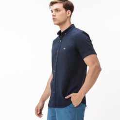 Рубашка Lacoste , цвет синий, для мужчин