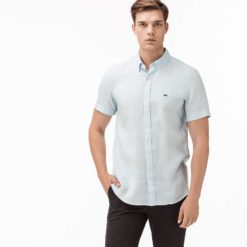 Рубашка Lacoste , цвет голубой, для мужчин
