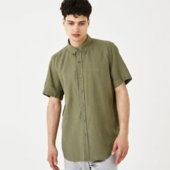 Рубашка Lacoste , цвет зеленый, для мужчин