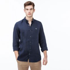 Рубашка Lacoste , цвет синий, для мужчин