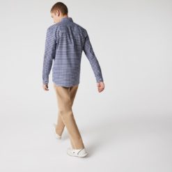 Рубашка Lacoste , цвет синий, для мужчин