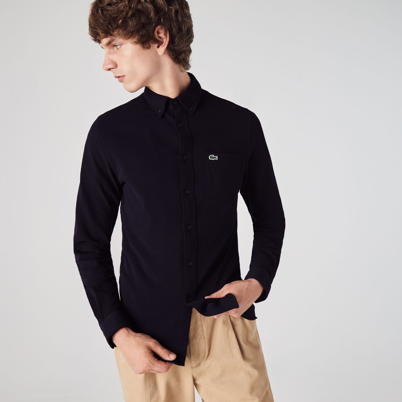 Рубашка Lacoste , для мужчин Рубашка Lacoste , для мужчин