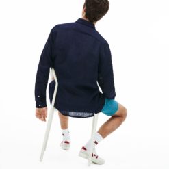Рубашка Lacoste , цвет синий, для мужчин