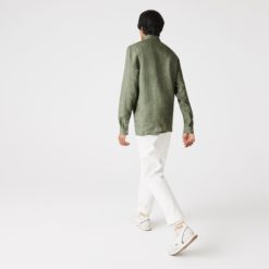 Рубашка Lacoste , цвет зеленый, для мужчин