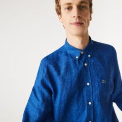 Рубашка Lacoste , цвет синий, для мужчин