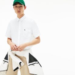 Рубашка Lacoste , цвет белый, для мужчин