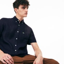 Рубашка Lacoste , цвет синий, для мужчин