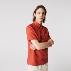 Рубашка Lacoste , цвет красный, для мужчин