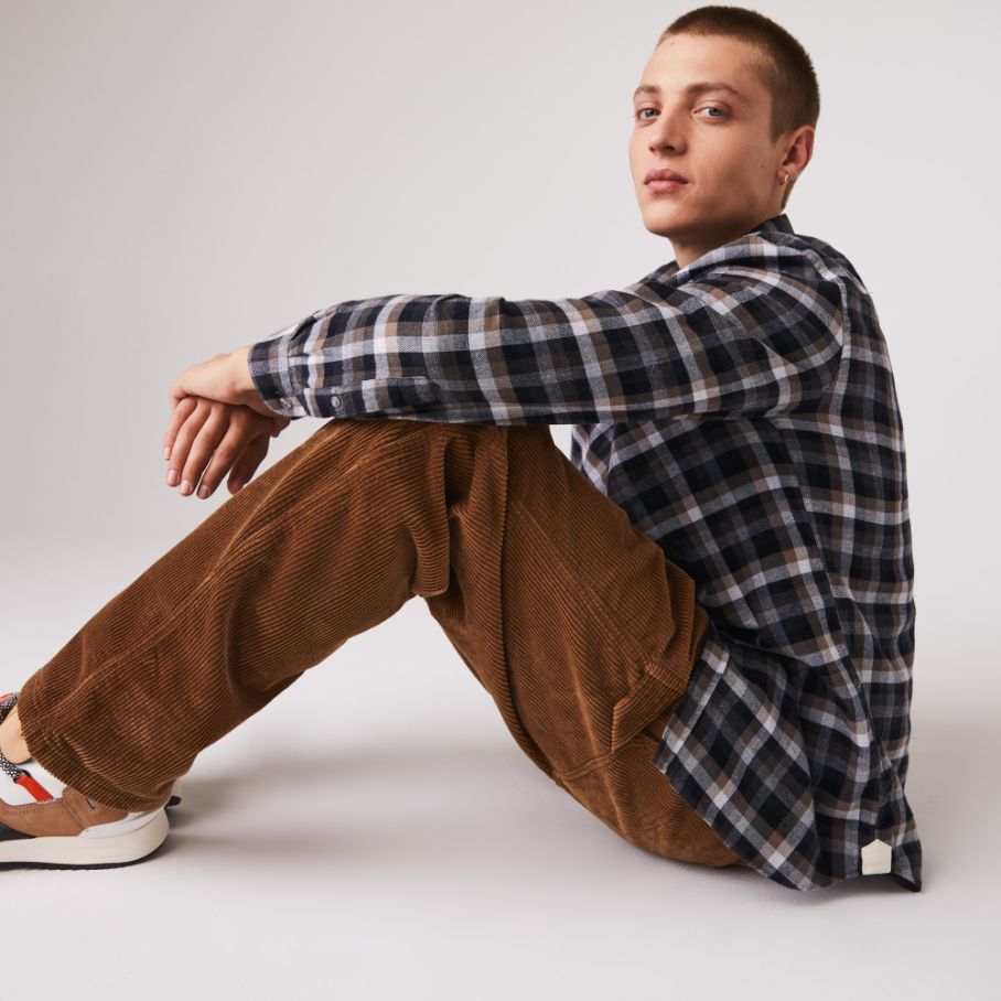 Рубашка Lacoste , для мужчин Рубашка Lacoste , для мужчин