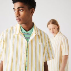 Рубашка Lacoste , цвет бежевый, для мужчин