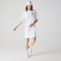 Платье Lacoste , цвет белый, для женщин