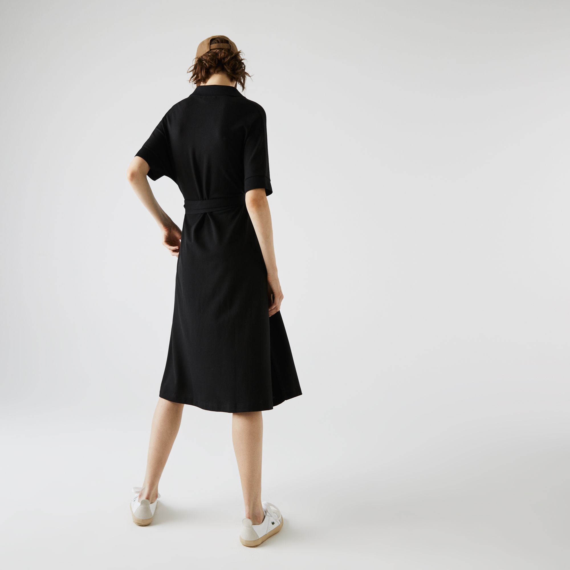 Платье Lacoste , цвет черный, для женщин Платье Lacoste , цвет черный, для женщин