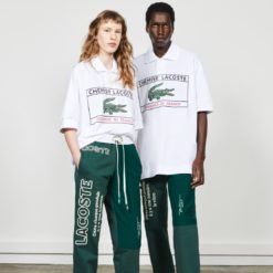 Рубашка Lacoste Fashion Show , цвет белый, для мужчин Рубашка Lacoste Fashion Show , цвет белый, для мужчин