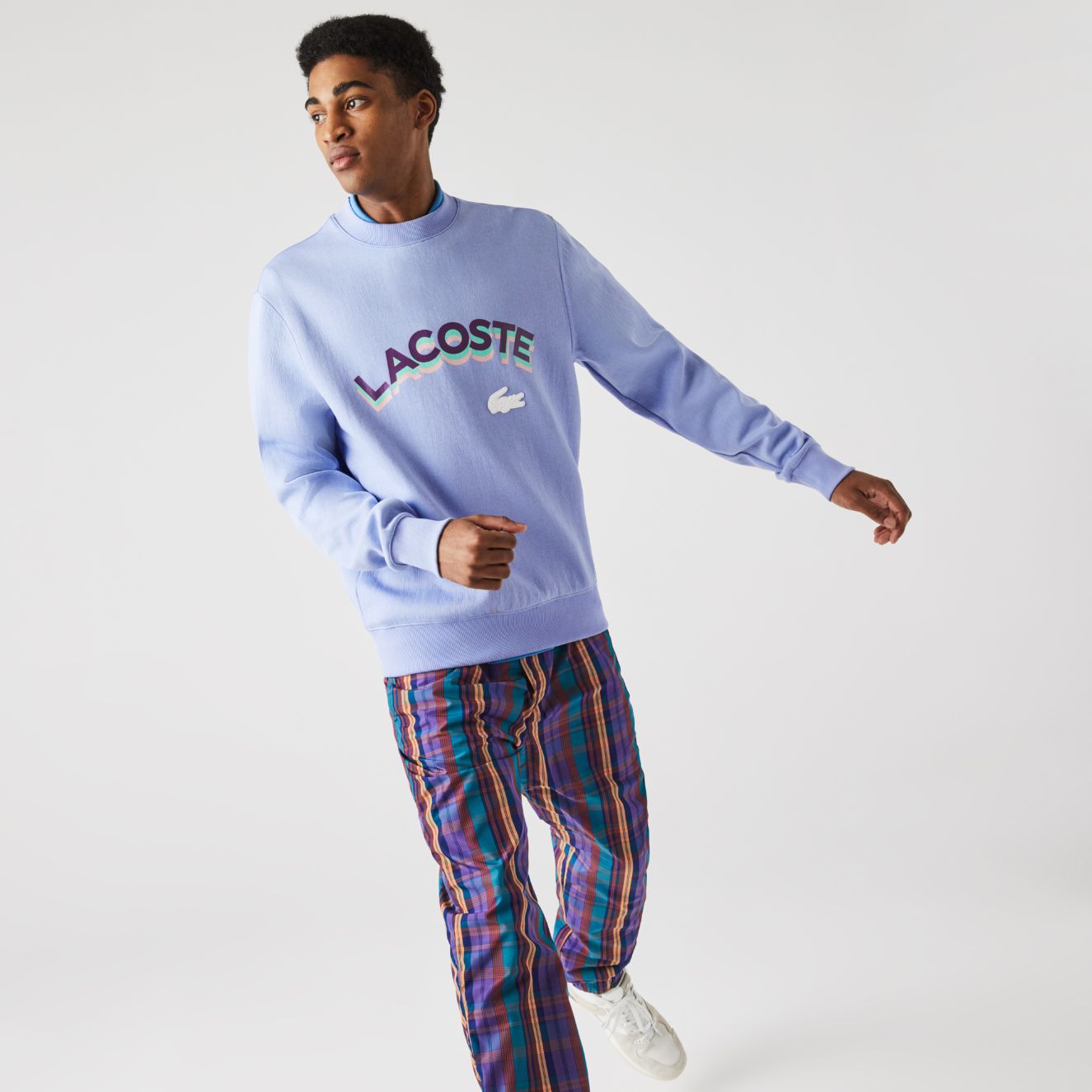 Толстовка Lacoste , цвет фиолетовый, для мужчин Толстовка Lacoste , цвет фиолетовый, для мужчин