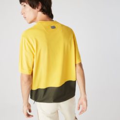 Футболка Lacoste , цвет желтый, для мужчин