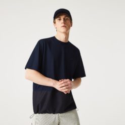 Футболка Lacoste , цвет черный, для мужчин