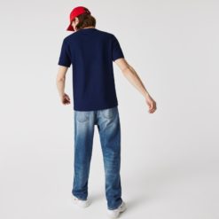 Футболка Lacoste , цвет синий, для мужчин