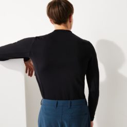 Футболка Lacoste , цвет черный, для мужчин