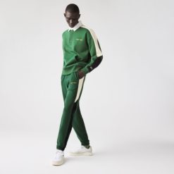 Спортивные штаны Lacoste , цвет зеленый, для мужчин Спортивные штаны Lacoste , цвет зеленый, для мужчин